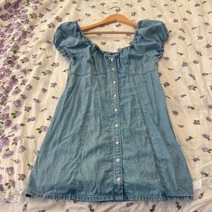 Madewell Denim Margie Mini Dress with Button Detail Size 4